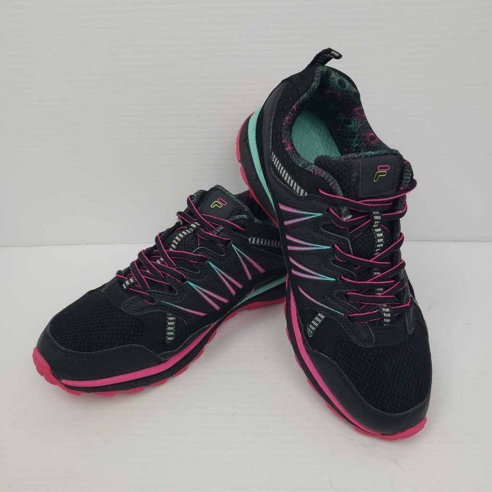 Fila Black and Pink Women's Shoes